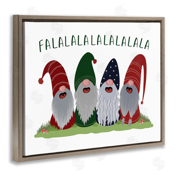 Stupell Industries BlursByAI | Falala Festive Christmas Gnome Garden Carolers Wall Art