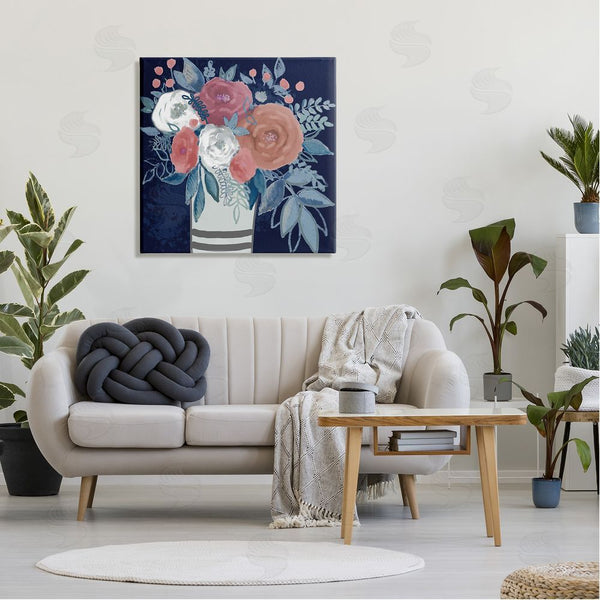 Stupell Industries Boho Studio | Contemporary Flower Blossoms Vase Wall Art