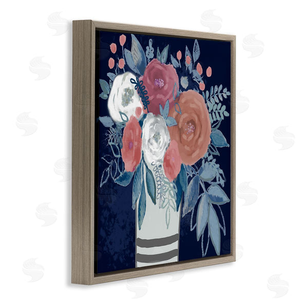 Stupell Industries Boho Studio | Contemporary Flower Blossoms Vase Wall Art