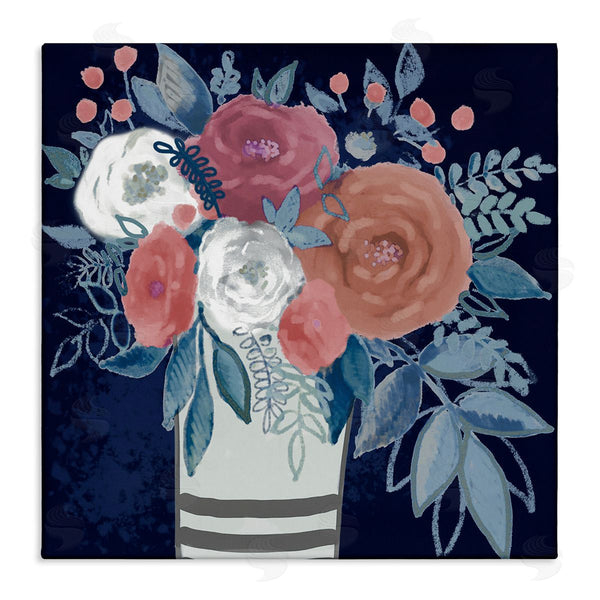 stupell industries Boho Studio | Contemporary Flower Blossoms Vase Wall Art