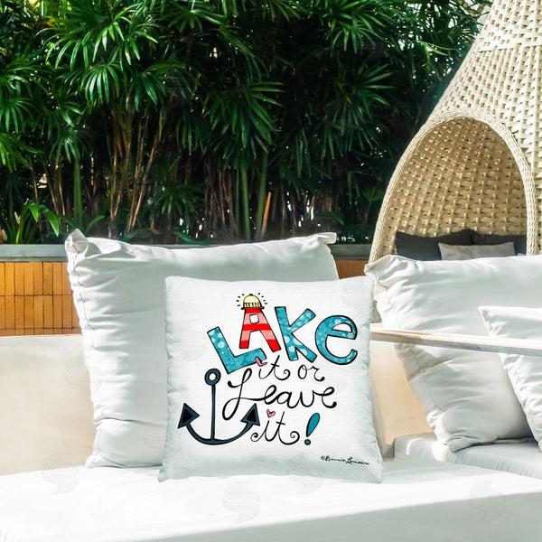 Stupell Industries Bonnie Lemaire | Lake Or Leave It Printed Throw Pillow