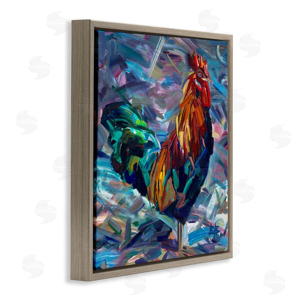 Stupell Industries Borcherding | Abstract Crosshatch Rooster
