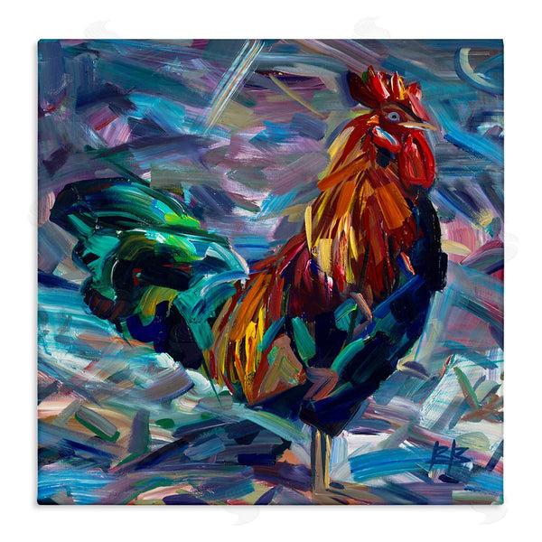 stupell industries Borcherding | Abstract Crosshatch Rooster