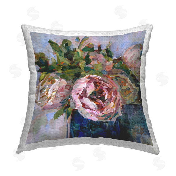 Stupell Industries Borcherding | Abstract Rose Bouquet Printed Throw Pillow