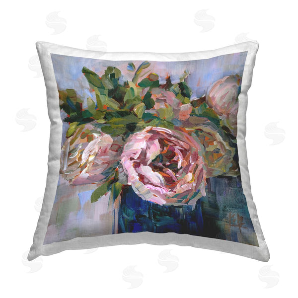 stupell industries Borcherding | Abstract Rose Bouquet Printed Throw Pillow
