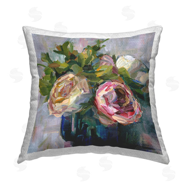 Stupell Industries Borcherding | Modern Rose Arrangement Printed Throw Pillow
