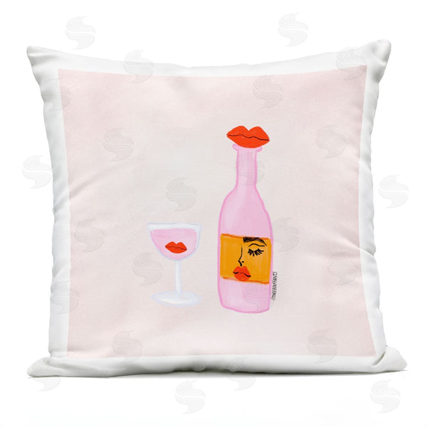 Stupell Industries Bouffants & Broken Hearts | Pastel Happy Hour Mood Printed Throw Pillow