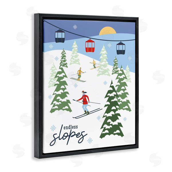 Stupell Industries Brandi Powell | Endless Slopes Winter Ski View