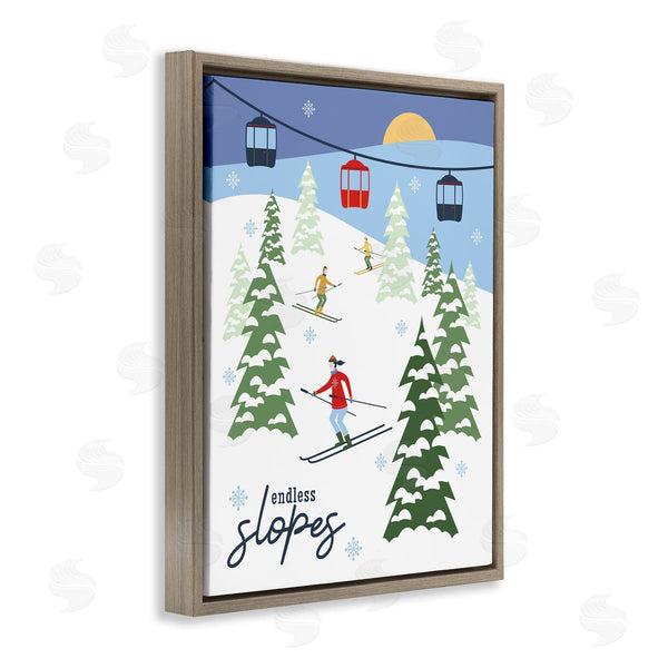 Stupell Industries Brandi Powell | Endless Slopes Winter Ski View