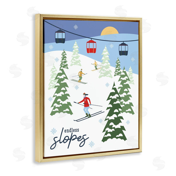 Stupell Industries Brandi Powell | Endless Slopes Winter Ski View
