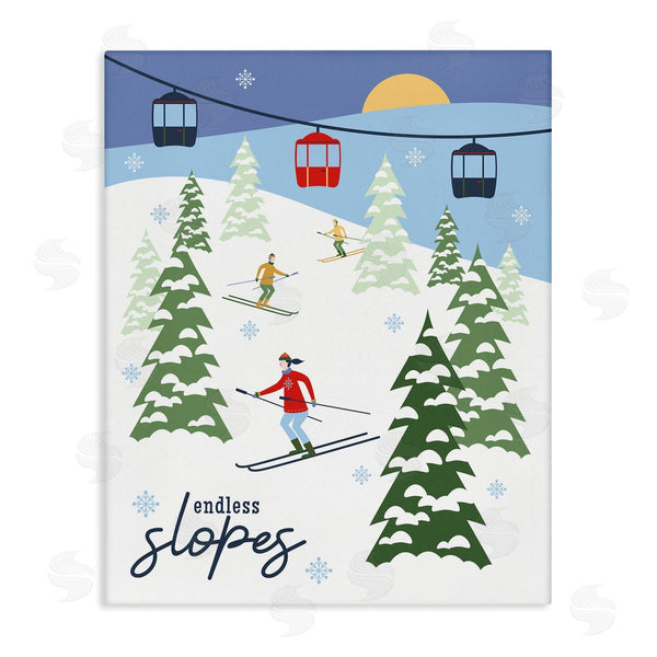 stupell industries Brandi Powell | Endless Slopes Winter Ski View