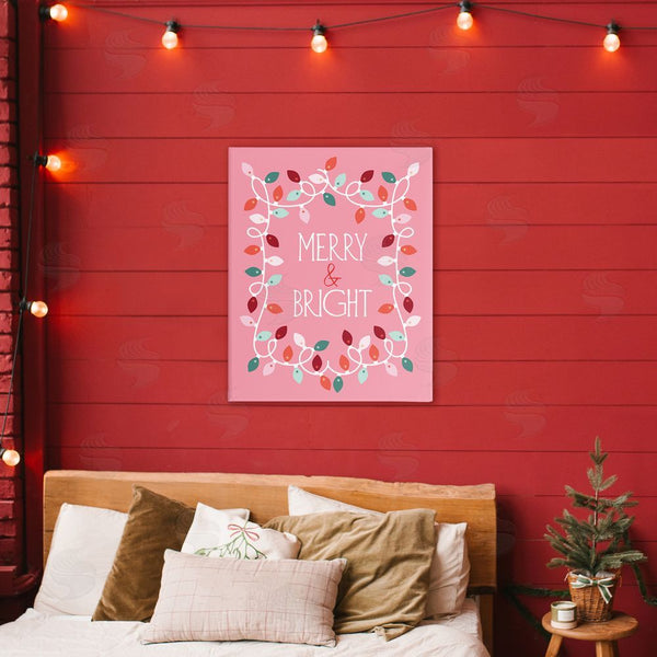 Stupell Industries Brandi Powell | Merry And Bright Pink