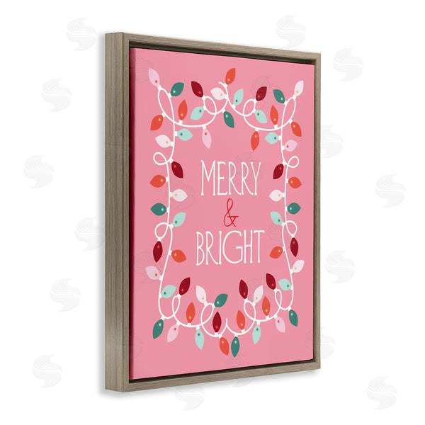 Stupell Industries Brandi Powell | Merry And Bright Pink