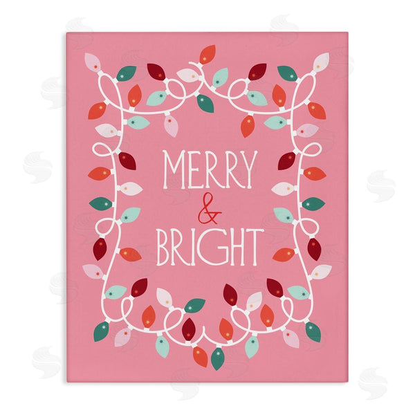 stupell industries Brandi Powell | Merry and Bright Pink