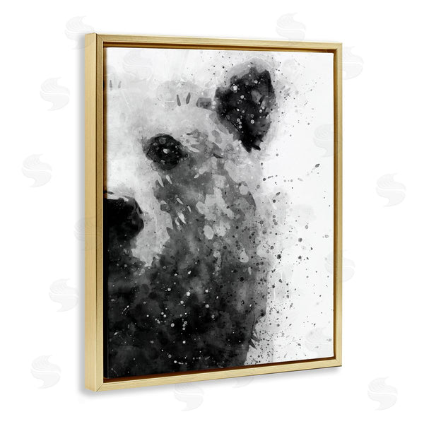 Stupell Industries Brandon Wong | Bear Portrait Paint Splatter