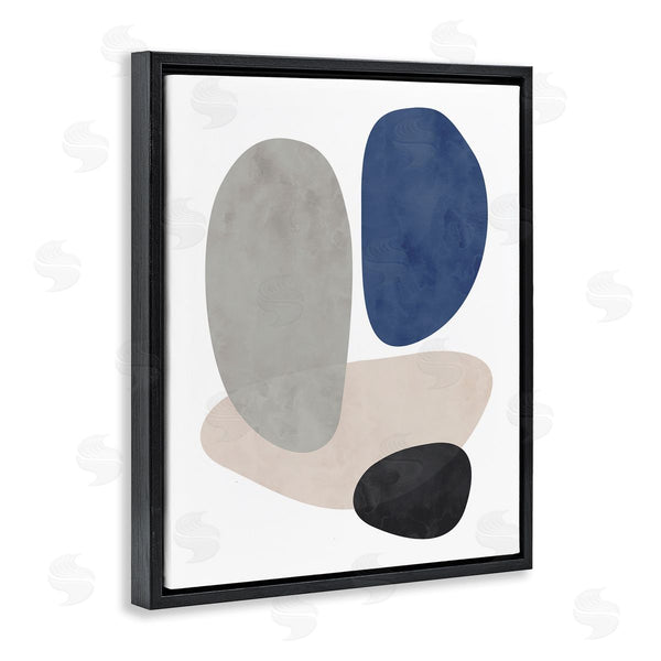 Stupell Industries Brandon Wong | Contemporary Round Blue Accent Wall Art