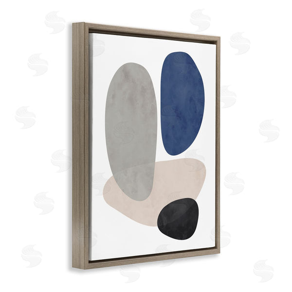 Stupell Industries Brandon Wong | Contemporary Round Blue Accent Wall Art
