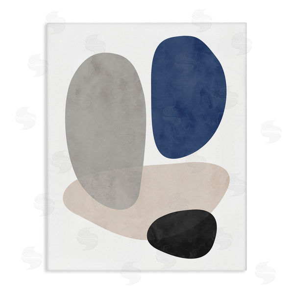 stupell industries Brandon Wong | Contemporary Round Blue Accent Wall Art