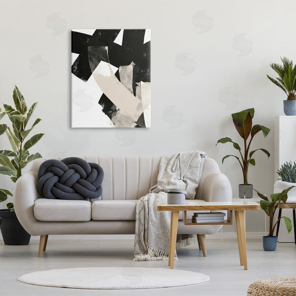 Stupell Industries Brandon Wong | Curved Layered Stripes Abstract Layered Brush Strokes Wall Art