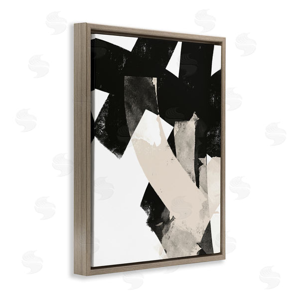 Stupell Industries Brandon Wong | Curved Layered Stripes Abstract Layered Brush Strokes Wall Art