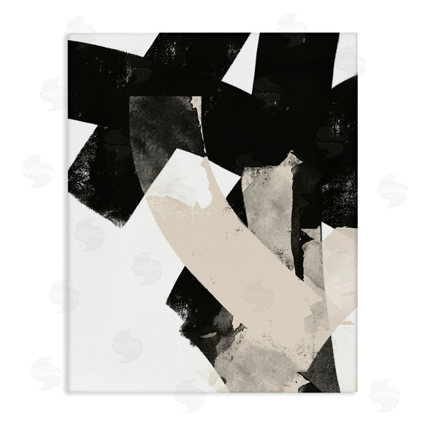 stupell industries Brandon Wong | Curved Layered Stripes Abstract Layered Brush Strokes Wall Art