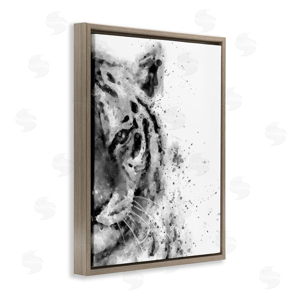 Stupell Industries Brandon Wong | Tiger Portrait Paint Splatter