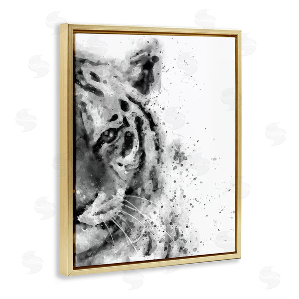 Stupell Industries Brandon Wong | Tiger Portrait Paint Splatter