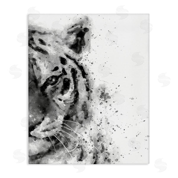stupell industries Brandon Wong | Tiger Portrait Paint Splatter