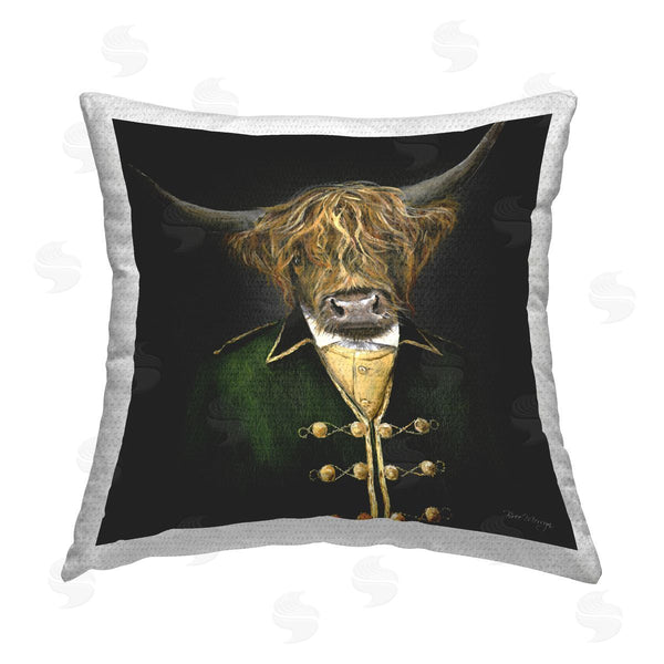 Stupell Industries Bree Merryn | Colonial Coat Cattle Printed Throw Pillow