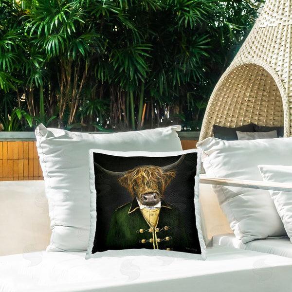Stupell Industries Bree Merryn | Colonial Coat Cattle Printed Throw Pillow