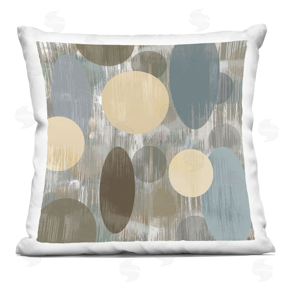 stupell industries Brent Nelson | Circle Pattern Layered Shapes Printed Throw Pillow