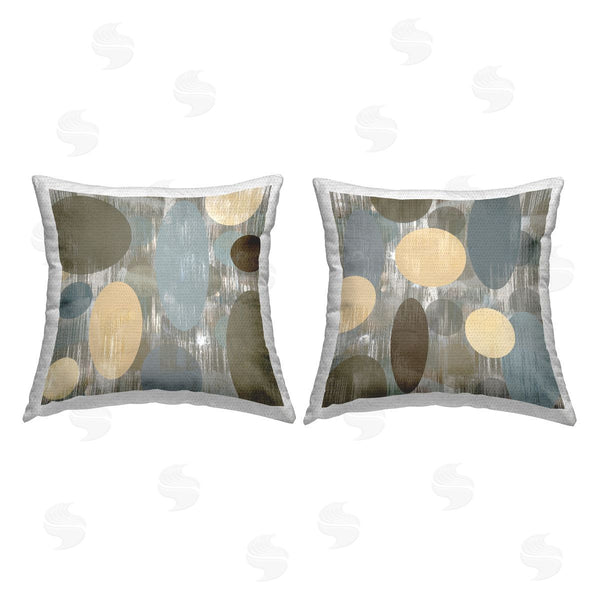 Stupell Industries Brent Nelson | Contemporary Geometric Circles Pattern Printed Throw Pillow Set