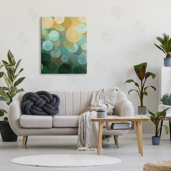 Stupell Industries Brent Nelson | Green Ombre Circles Pattern Wall Art