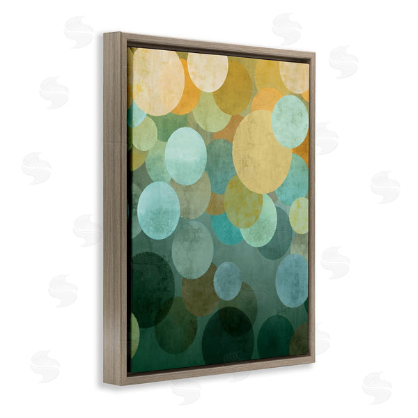 Stupell Industries Brent Nelson | Green Ombre Circles Pattern Wall Art