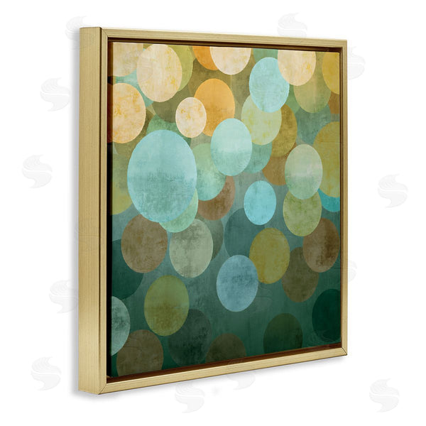 Stupell Industries Brent Nelson | Layered Green Circles