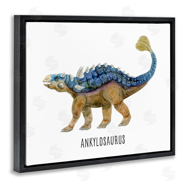 Stupell Industries Brett Blumenthal | Ankylosaurus Dinosaur Learning