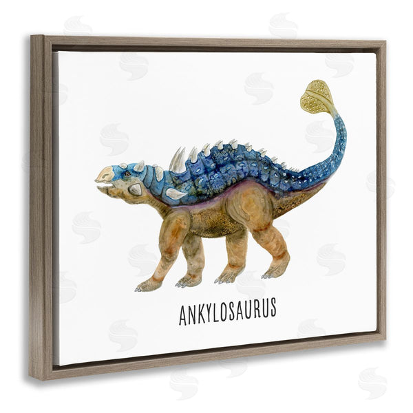 Stupell Industries Brett Blumenthal | Ankylosaurus Dinosaur Learning