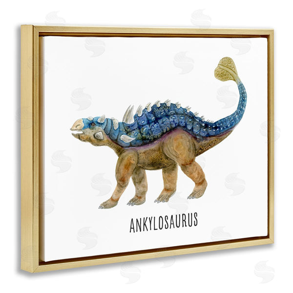 Stupell Industries Brett Blumenthal | Ankylosaurus Dinosaur Learning