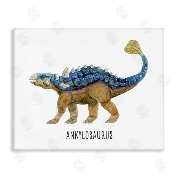 stupell industries Brett Blumenthal | Ankylosaurus Dinosaur Learning