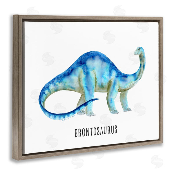 Stupell Industries Brett Blumenthal | Brontosaurus Dinosaur Learning