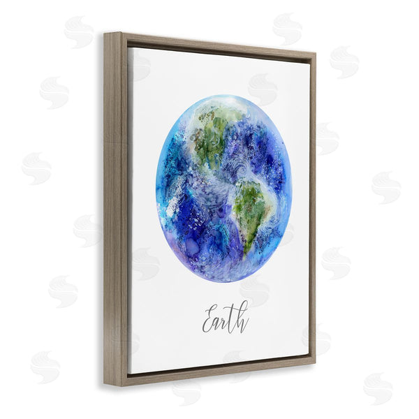 Stupell Industries Brett Blumenthal | Dappled Watercolor Earth