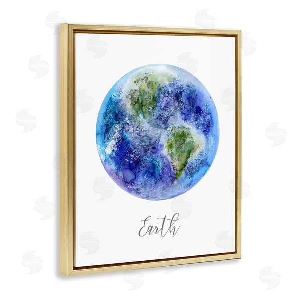 Stupell Industries Brett Blumenthal | Dappled Watercolor Earth