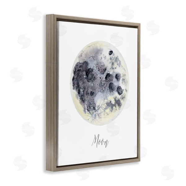 Stupell Industries Brett Blumenthal | Dappled Watercolor Moon
