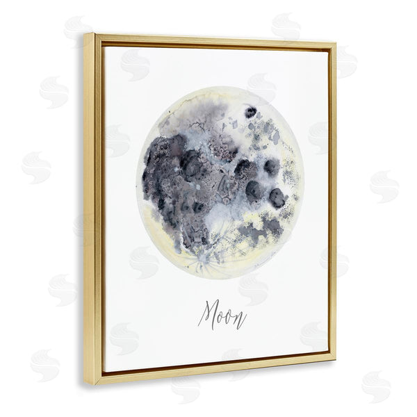Stupell Industries Brett Blumenthal | Dappled Watercolor Moon