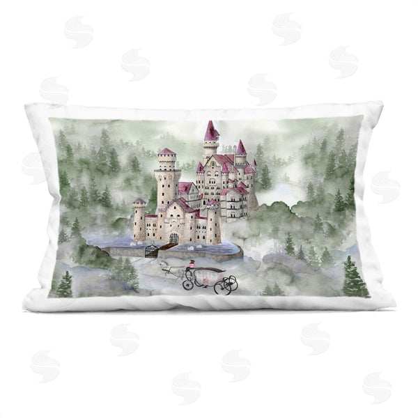 stupell industries Brett Blumenthal | Elegant Carriage to Castle Printed Throw Pillow