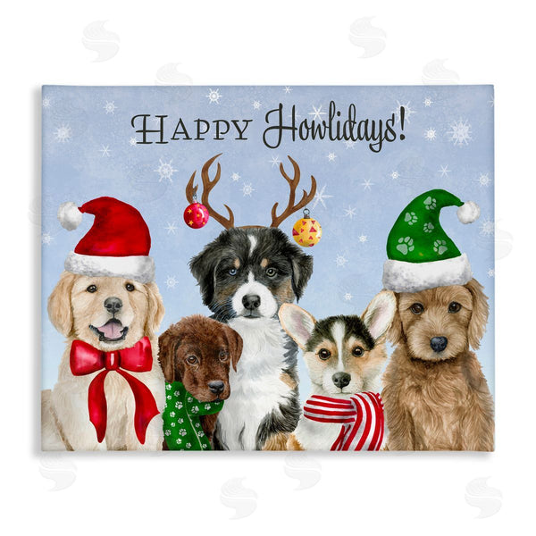 stupell industries Brett Blumenthal | Happy Howlidays Seasonal Puppies