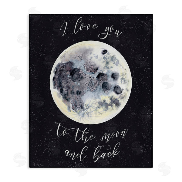 stupell industries Brett Blumenthal | Love You To Moon Watercolor