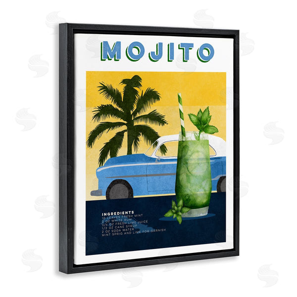 Stupell Industries Brett Blumenthal | Mojito & Automobile Recipe
