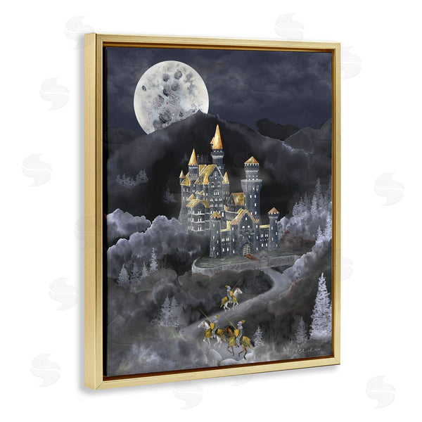 Stupell Industries Brett Blumenthal | Moonlit Journey To Castle