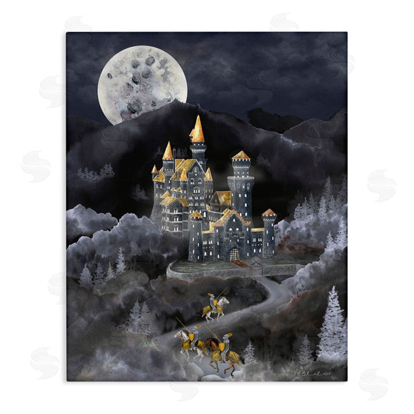 stupell industries Brett Blumenthal | Moonlit Journey to Castle